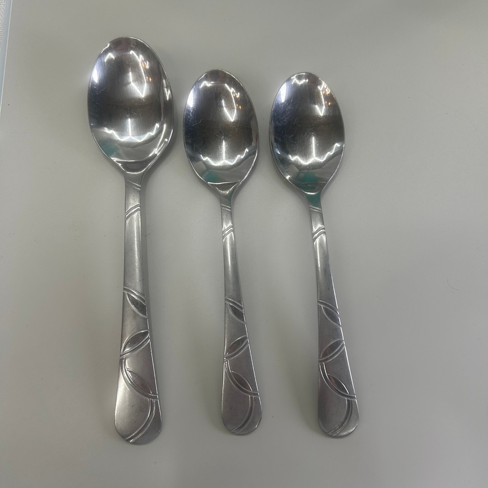 Cambridge Felicity Teaspoon Place Spoon Set 3 Stainless Swirl Scroll Replacement